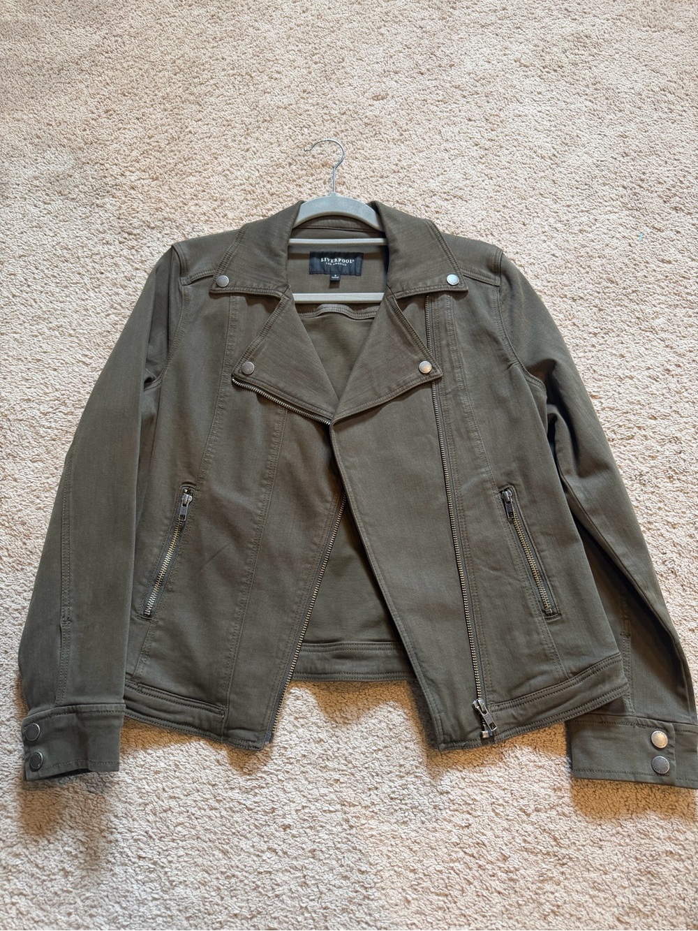 Liverpool Jeans Company Olive Green Utility Jacket